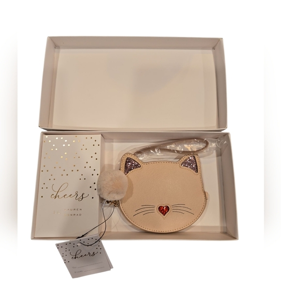 LAUREN CONRAD CAT WRISTLET/ CHANGE PURSE. - Picture 1 of 8